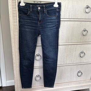 American Eagle Outfitters Skinny Jeans in Rich Indigo Blue